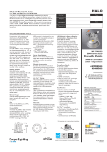 Halo LED ML706830 spec sheet