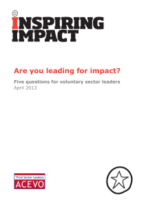 Are you leading for impact? - Community Development and Health