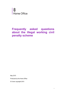 Frequently asked questions about the illegal working civil