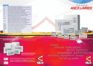 Fire Alarm Ancillaries Brochure - C-TEC