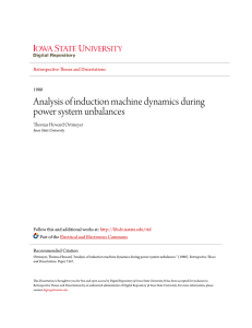 Analysis of induction machine dynamics during power system