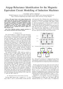 Airgap Reluctance Identification for the Magnetic Equivalent Circuit