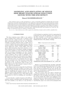 MODELING AND SIMULATING OF SINGLE SIDE SHORT STATOR