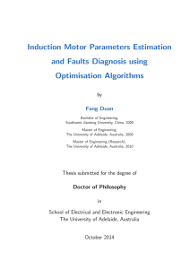 Induction motor parameters estimation and faults diagnosis using