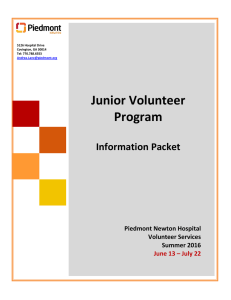 Junior Volunteer Program