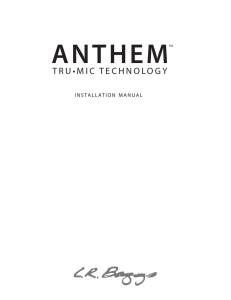 Anthem Installation Manual