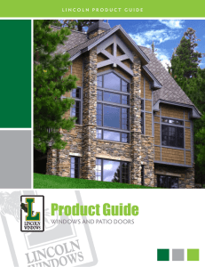 Product Guide - Lincoln Windows