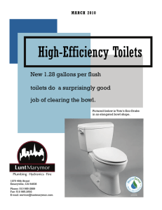 High-Efficiency Toilets