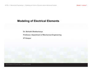 Modeling of Electrical Elements g