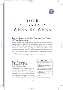 your pregnancy week by week