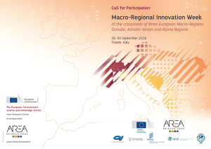 Macro Regional Innovation Week - Call for participation