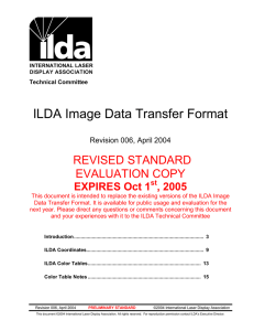 ILDA Image Data Transfer Format