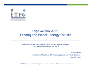 Feeding the Planet, Energy for Life