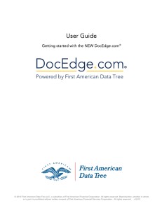 User Guide - DataTree.com