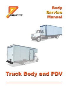 Truck Body and PDV Service Manual