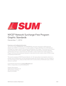 NYCE® Network Surcharge-Free Program Graphic Standards
