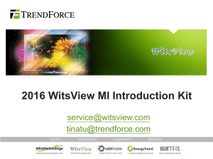 WitsView`s 2016 Introduction Kit