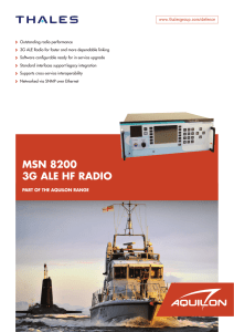 msn 8200 3g ale hf radio