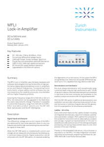 MFLI Lock-in Amplifier