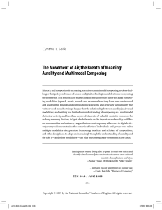 The Movement of Air, the Breath of Meaning: Aurality and