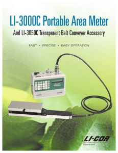 LI-3000C Portable Area Meter Brochure - LI