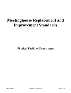 Replacement and Improvement Standards