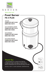 Food Server FS-4 Plus