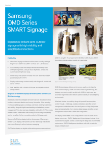 Samsung OMD Series SMART Signage