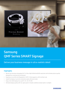 Samsung QMF Series SMART Signage