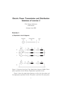 Electric Power Transmission and Distribution Solutions of exercise 2