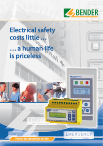 Electrical safety in hospitals