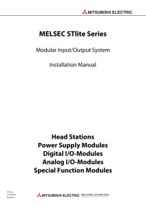 Installation Guide for the MELSEC STlite series