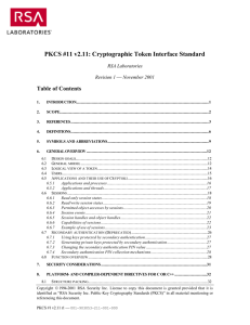 PKCS #11 v2.11: Cryptographic Token Interface Standard