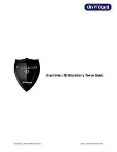 BlackShield ID BlackBerry Token Guide