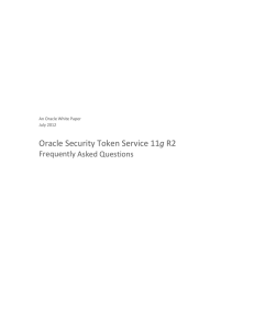 Oracle Security Token Service 11g R2