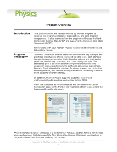 Pearson Physics © 2014 : Program Overview