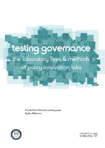 Testing governance: the laboratory lives and