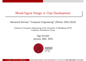 Mixed-Signal Design in Chip Development