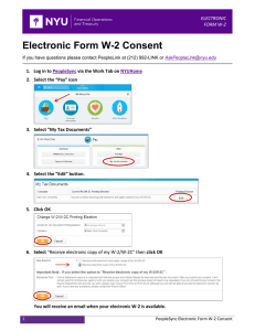 Electronic Form W