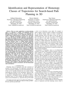 Identification and Representation of Homotopy Classes of