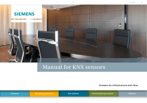 Manual for KNX sensors