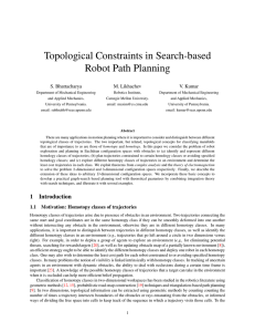 Topological Constraints in Search