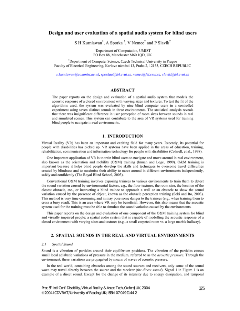 Design and user evaluation of a spatial audio system for