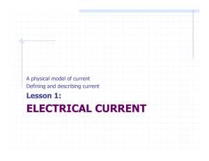 ELECTRICAL CURRENT