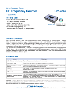 RF Frequency Counter