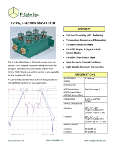 1.2 kw, 6-section mask filter - P