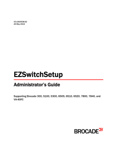 EZSwitchSetup Administrator`s Guide, v7.4.0