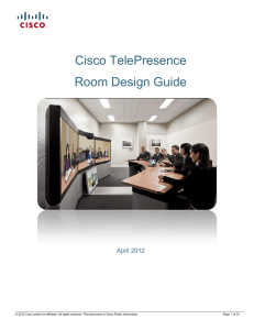 Cisco TelePresence Room Design Guide