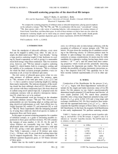 Ultracold scattering properties of the short