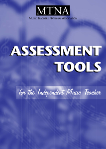 Assessment Tools For The Independent Teacher